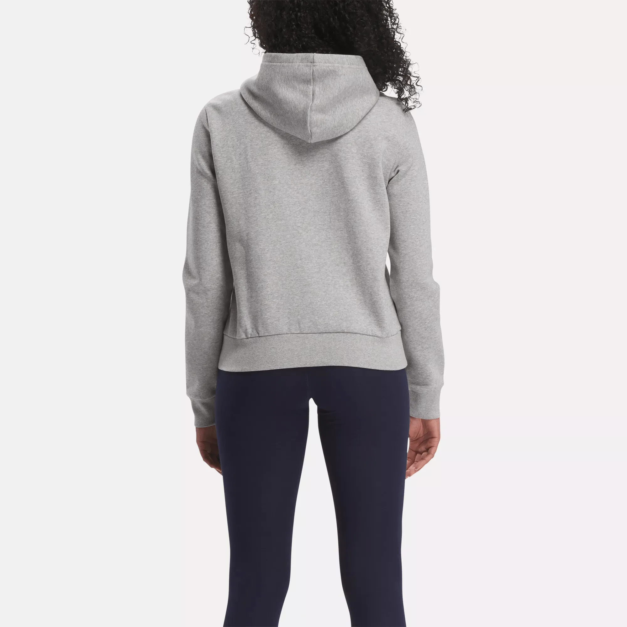 Reebok Bekleidung Damen Reebok Identity Fleece-Pullover mit kleinem Logo und durchgehendem Reißverschluss