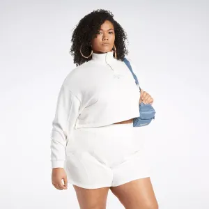 Reebok Damen Classics Varsity Sweatshirt (Plus Size) Weiß Reebok