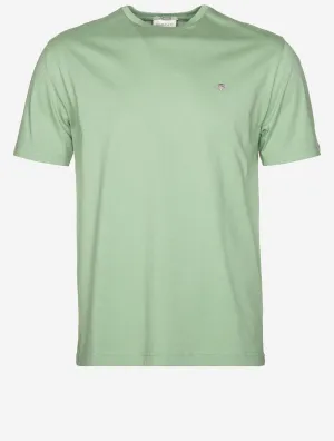 Regular Fit Shield Kurzarm T-Shirt Kalamata Grün