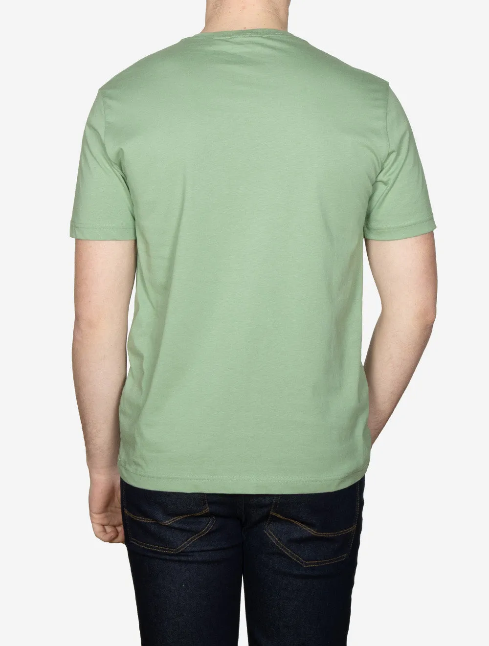 Regular Fit Shield Kurzarm T-Shirt Kalamata Grün