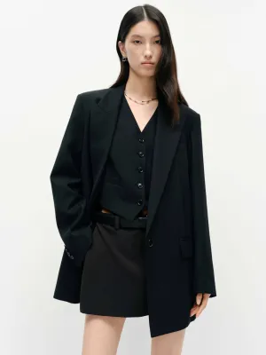 Lockerer Strukturierter Blazer