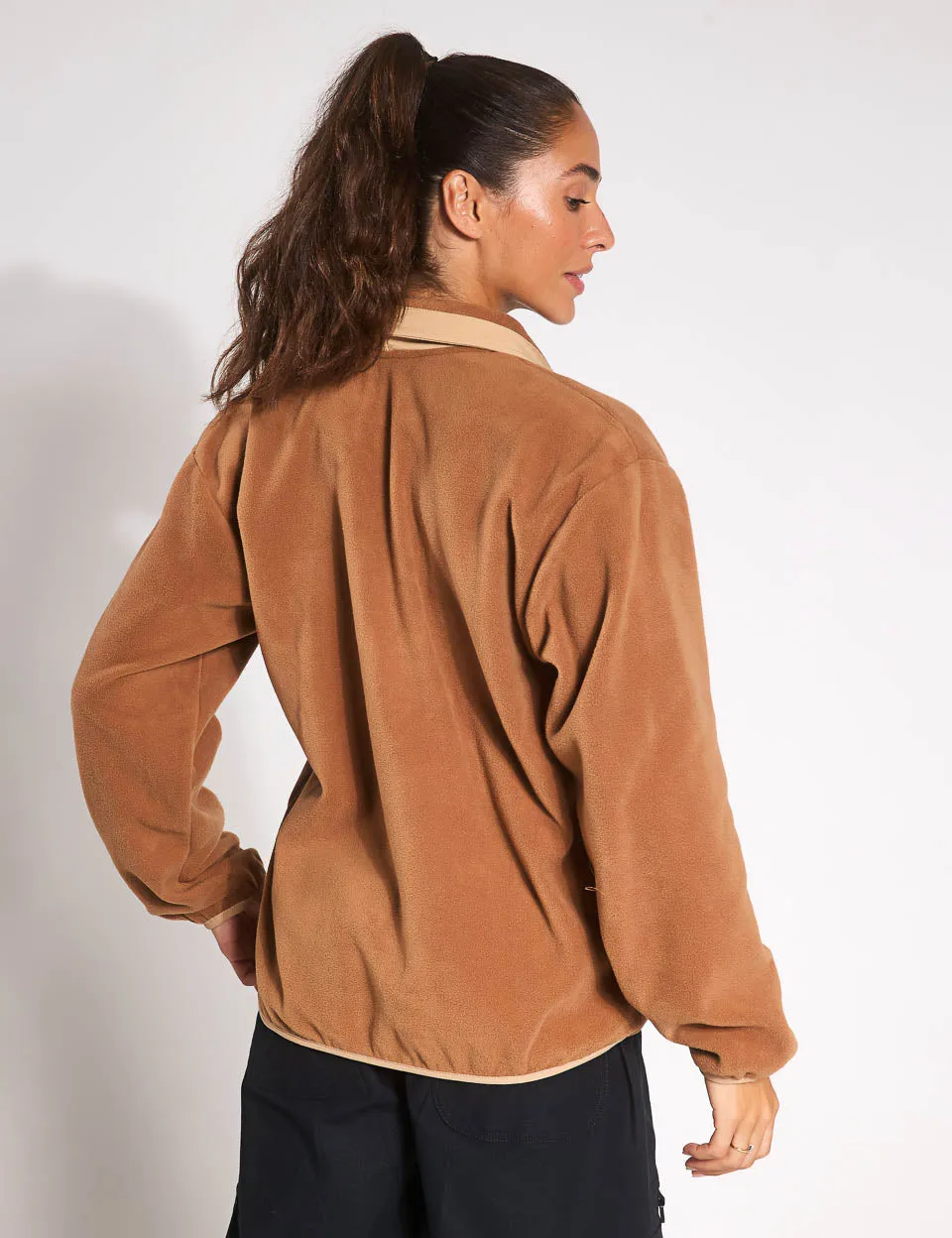 Sequoia Grove 1/2-Zip-Fleece - Kamelbraun