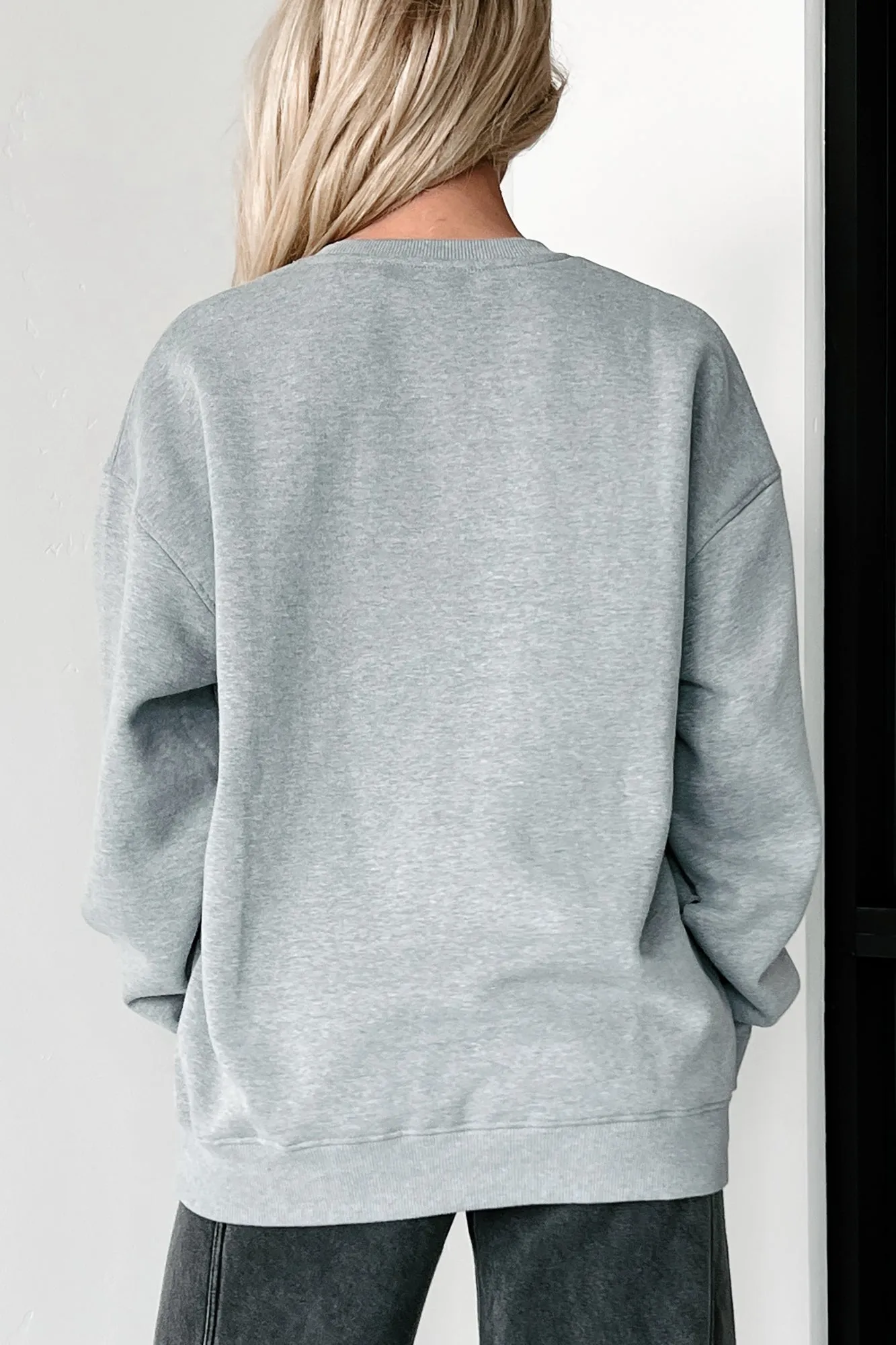 Einfaches Dankbarkeit-Crewneck-Sweatshirt (Heather Grau)
