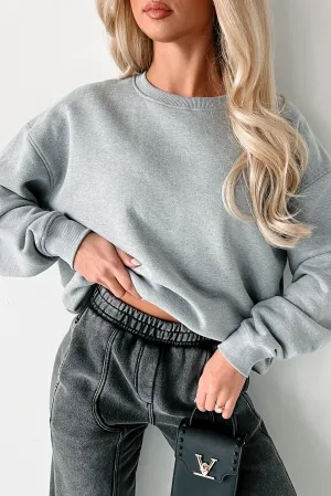 Einfaches Dankbarkeit-Crewneck-Sweatshirt (Heather Grau)
