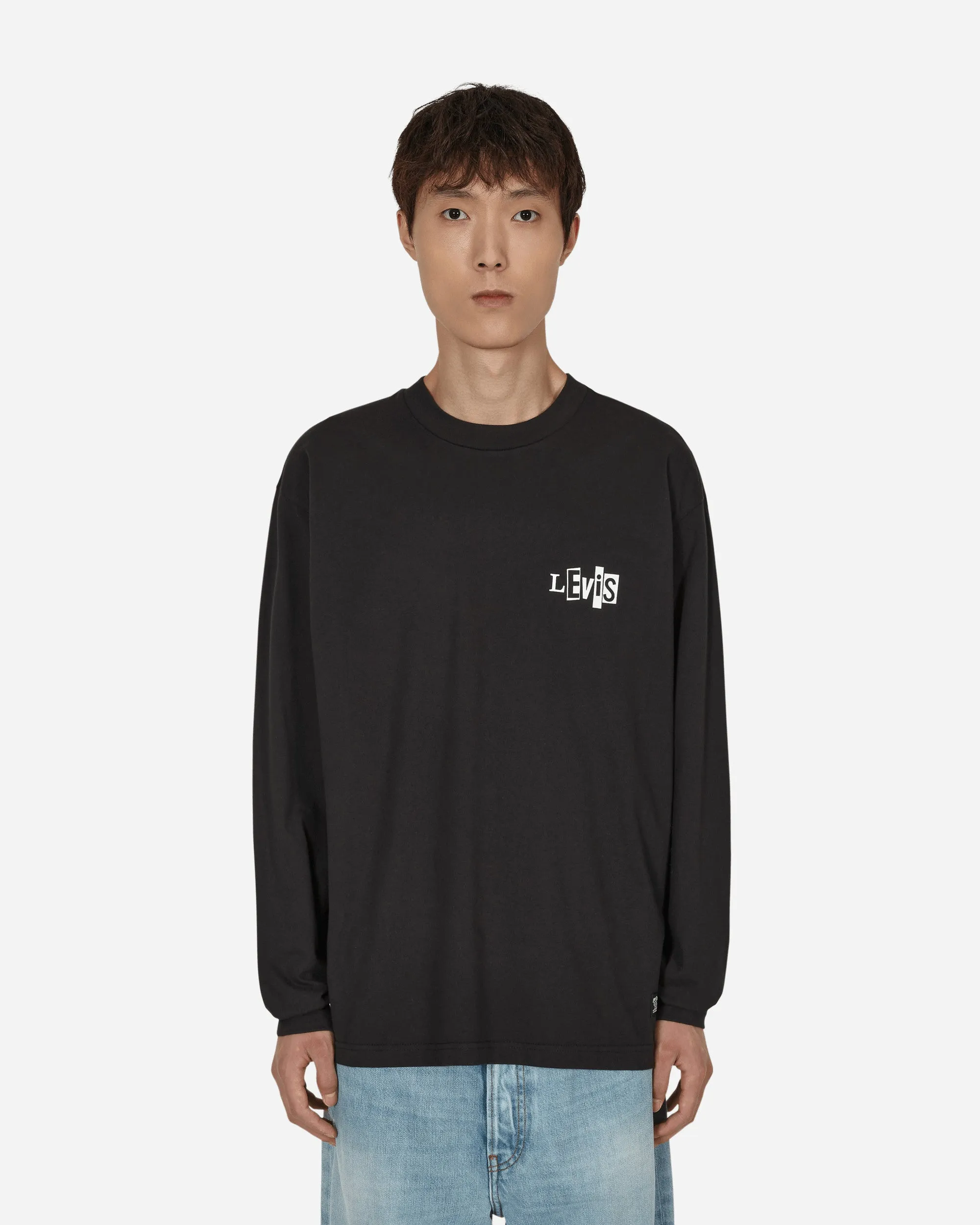 Skateboarding Grafik-Box Langarmshirt Schwarz