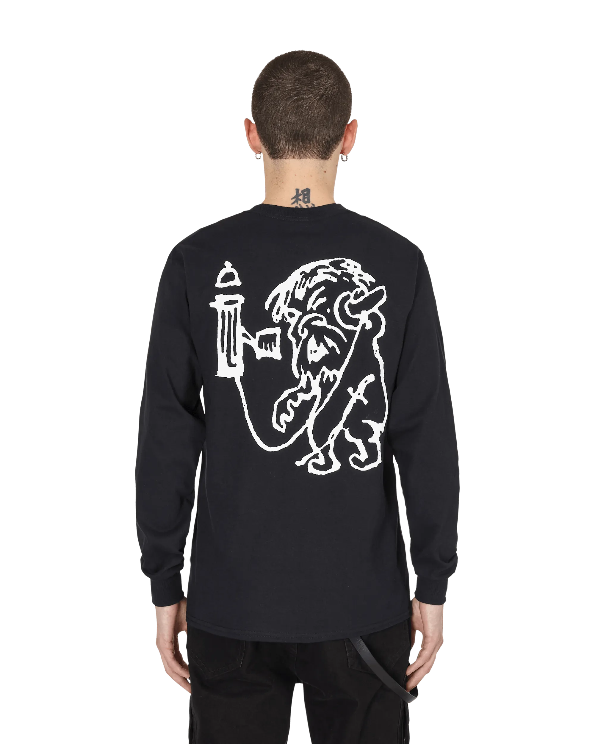 Slam Jam Gremlin Tune Langarm T-Shirt Schwarz