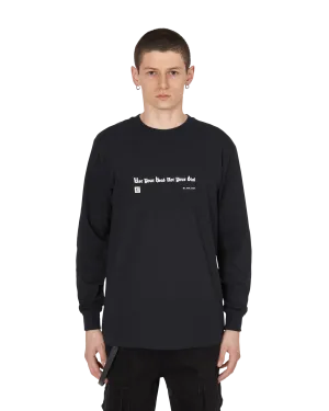 Slam Jam Gremlin Tune Langarm T-Shirt Schwarz