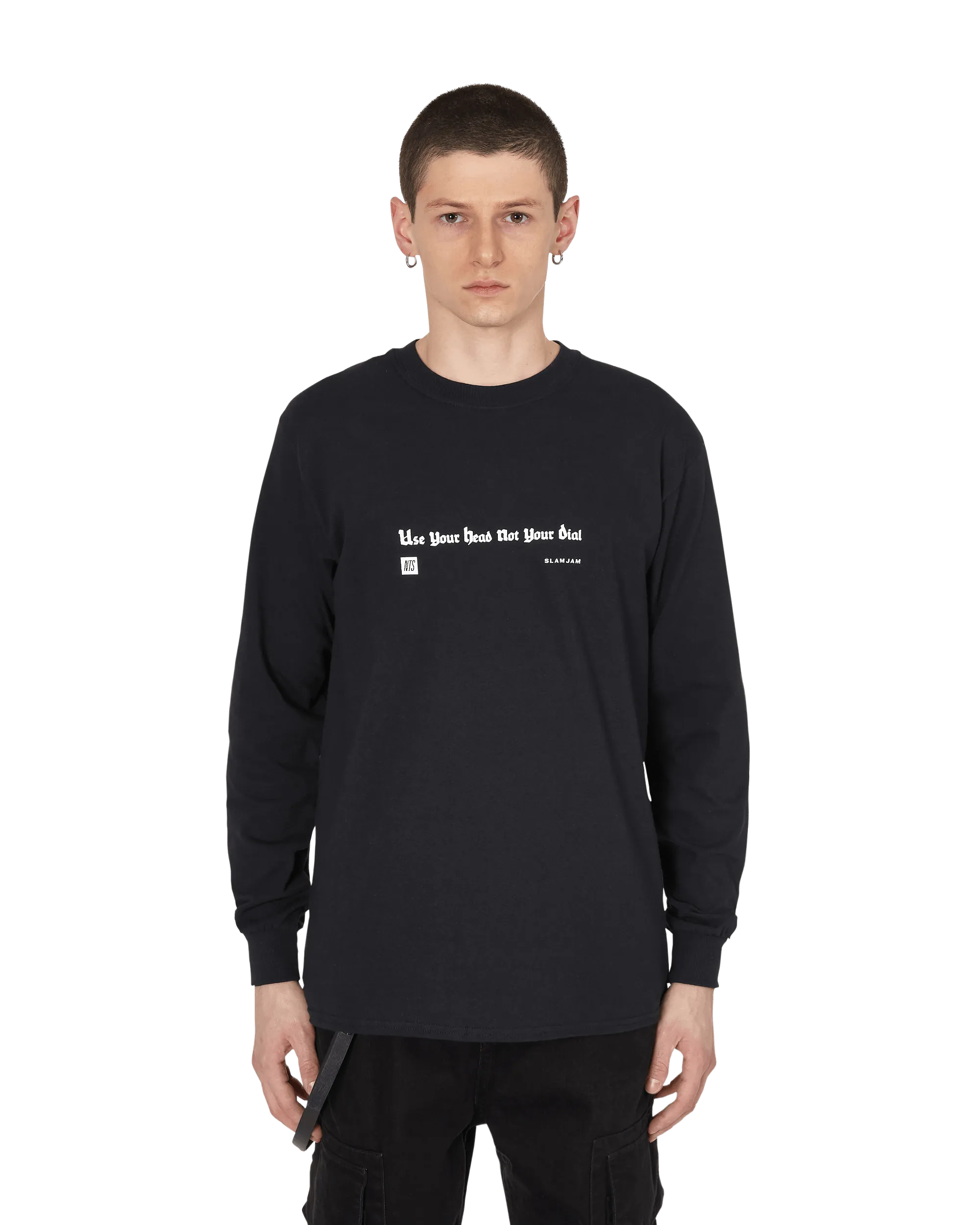 Slam Jam Gremlin Tune Langarm T-Shirt Schwarz