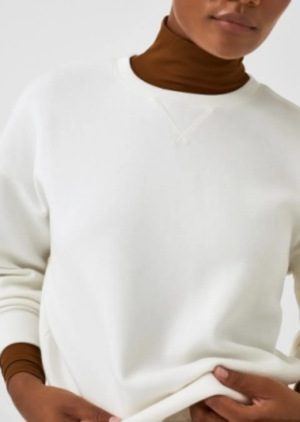 Spanx AirEssentials Crewneck Sweatshirt in Puder