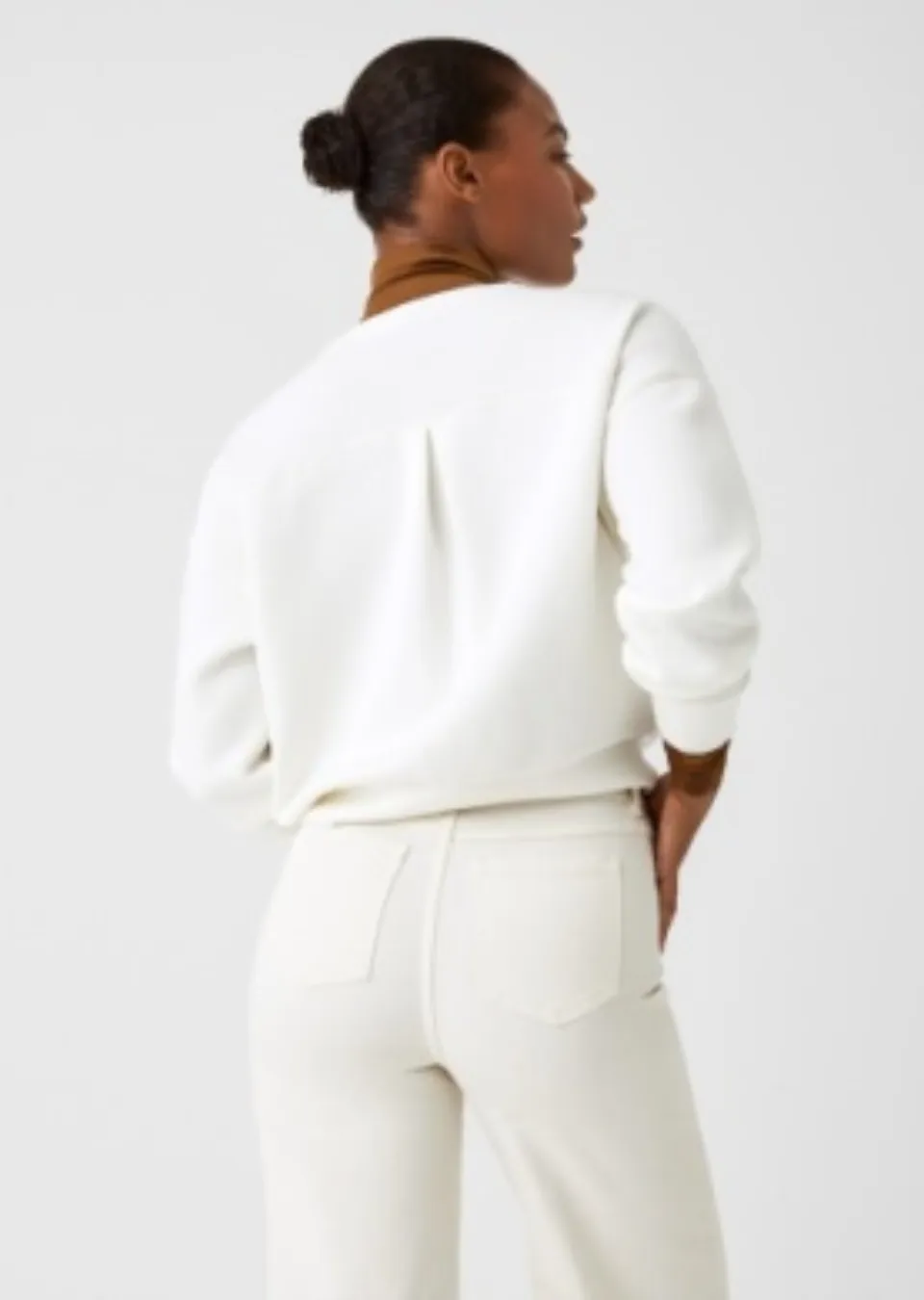 Spanx AirEssentials Crewneck Sweatshirt in Puder