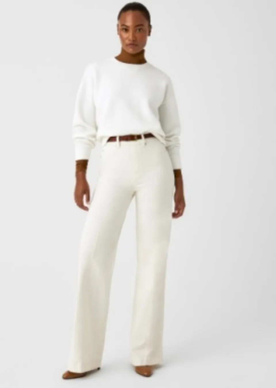 Spanx AirEssentials Crewneck Sweatshirt in Puder