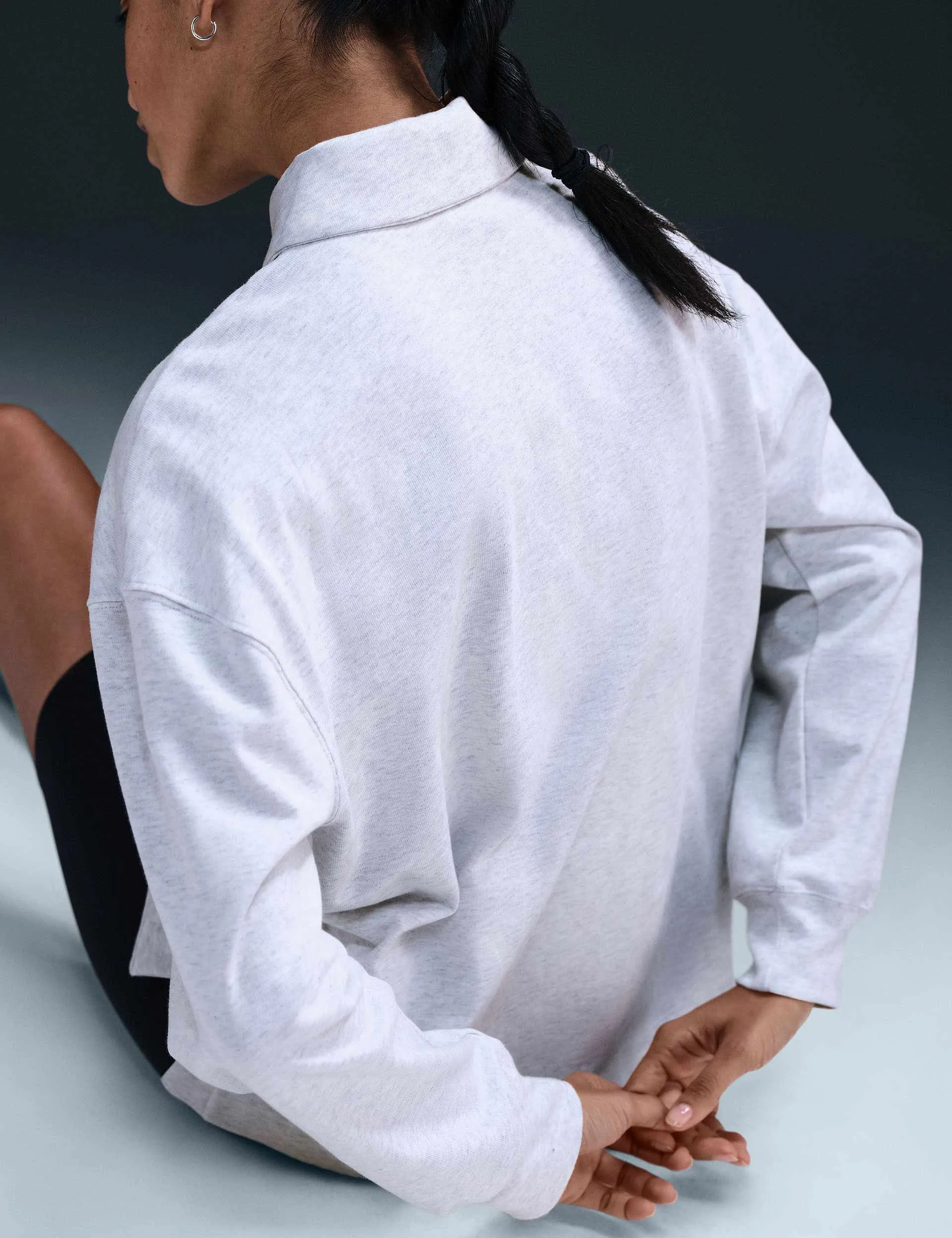 Sportswear Essential Übergroßes Langarm-Polo - Birkenheide/Hell Orewood Braun