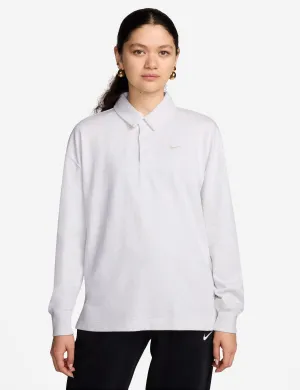 Sportswear Essential Übergroßes Langarm-Polo - Birkenheide/Hell Orewood Braun