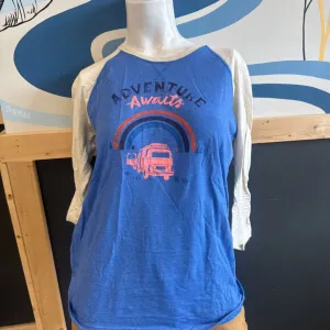 The North Face The North Face - Damen Abenteuer erwartet Langarm T-Shirt - UVP 54 $: blau-Damen-SM