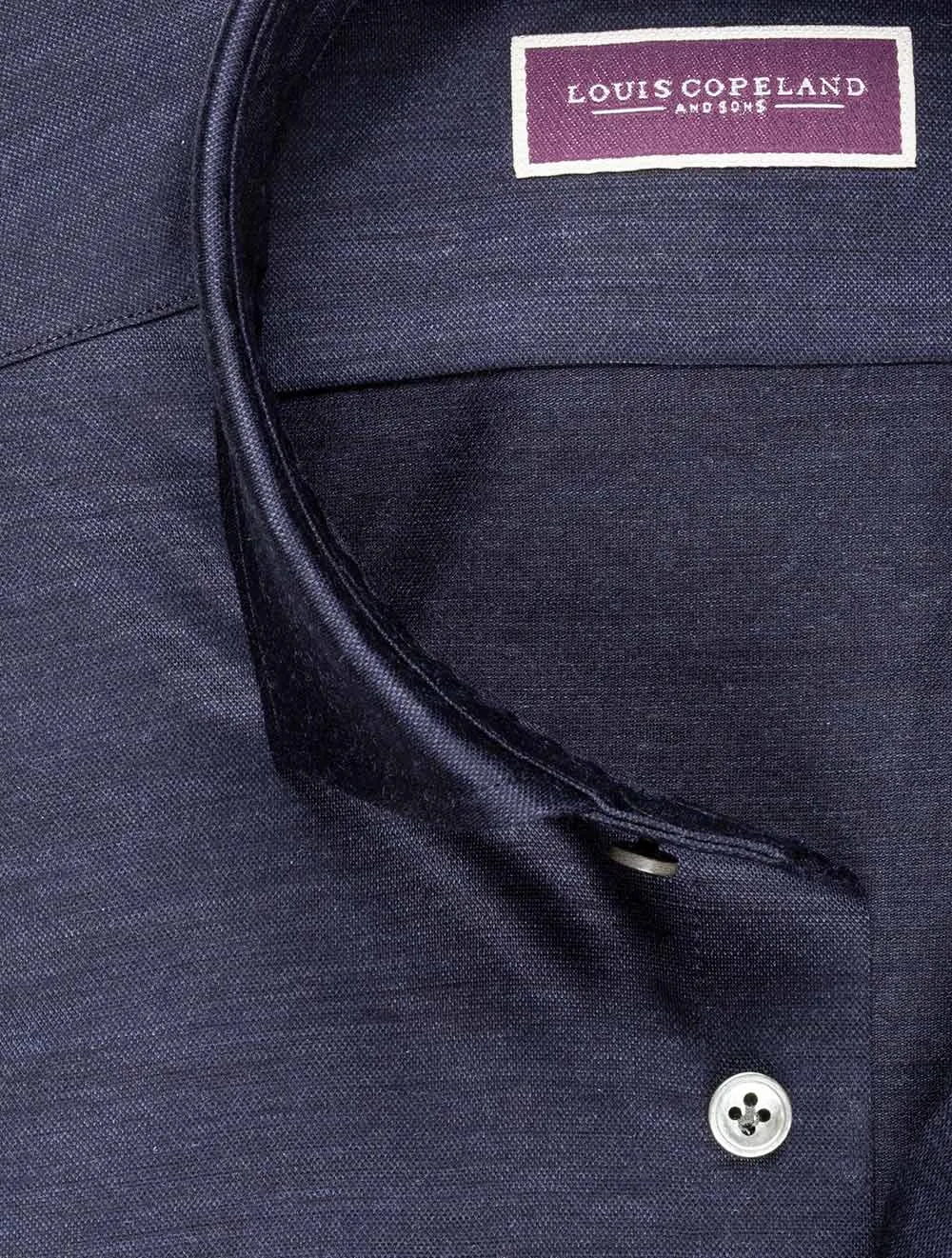 Das Wollhemd in Marineblau