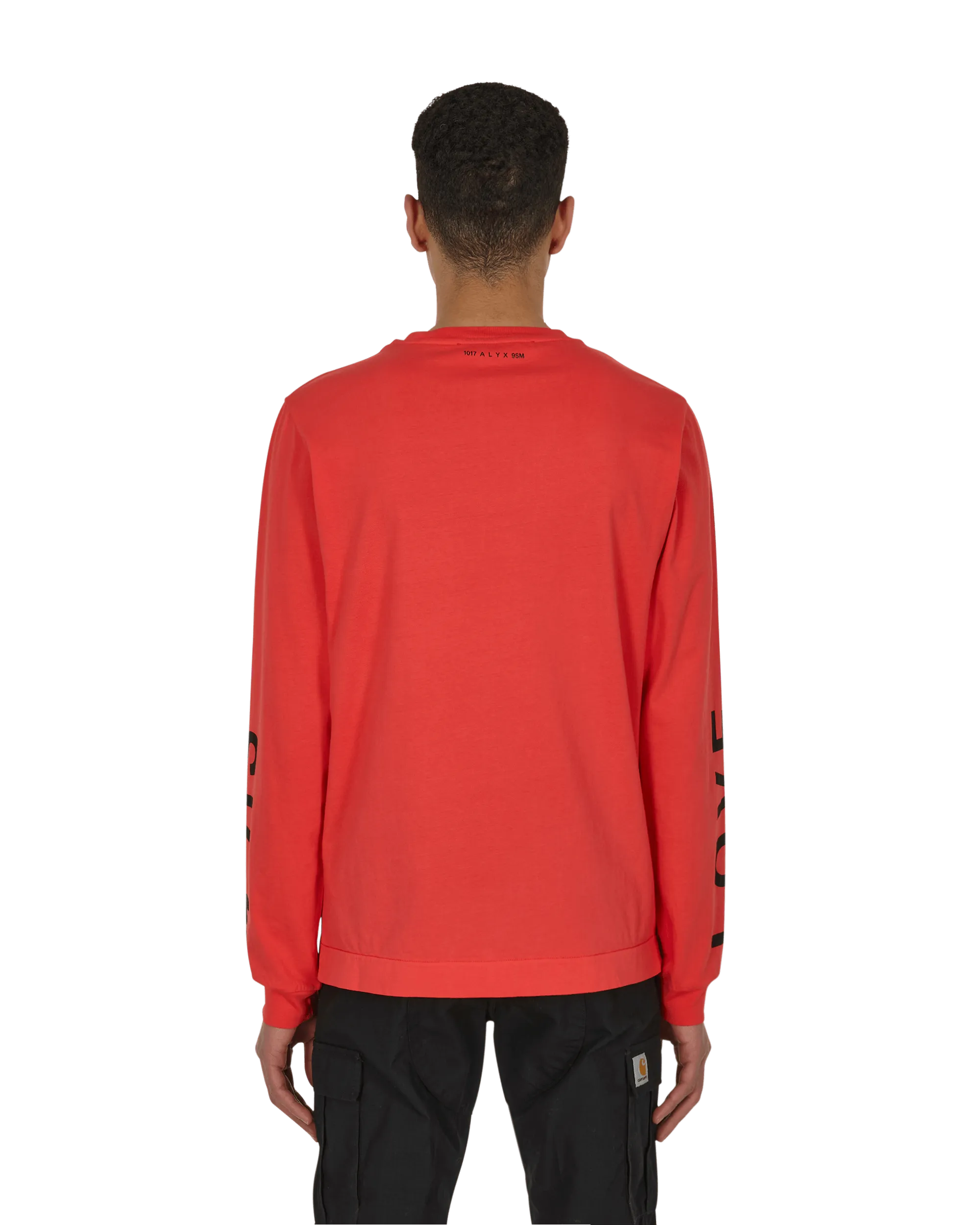 Behandeltes Langarm-T-Shirt Rot