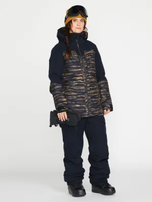 Volcom Shelter 3D Stretch Damen-Snowboard- & Skijacke im Tiger-Print von Volcom