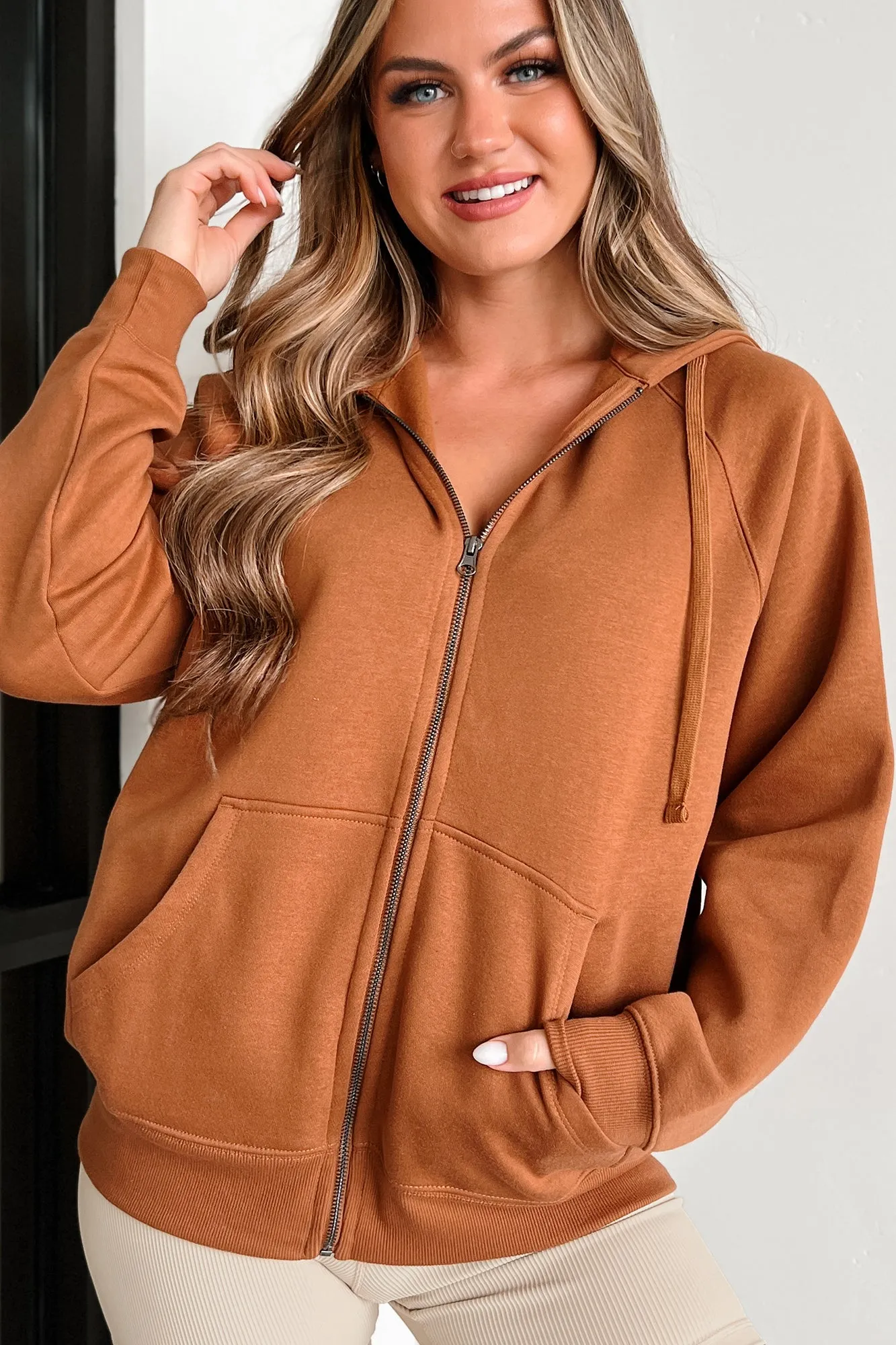 Gewinnen hat Vorrang Kapuzenpullover (Kamel)