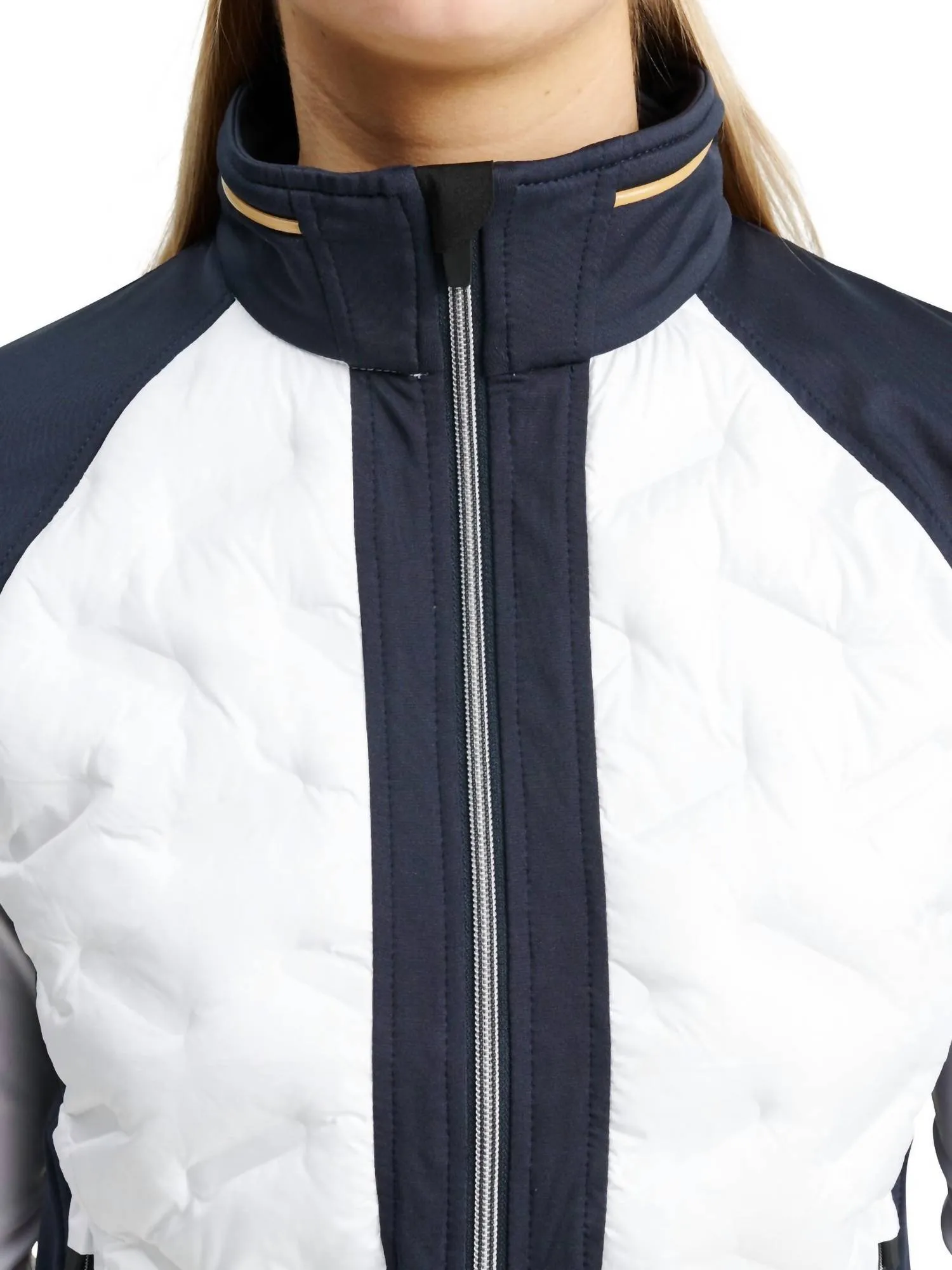 Women Grove Hybrid Weste In Marineblau Weiß
