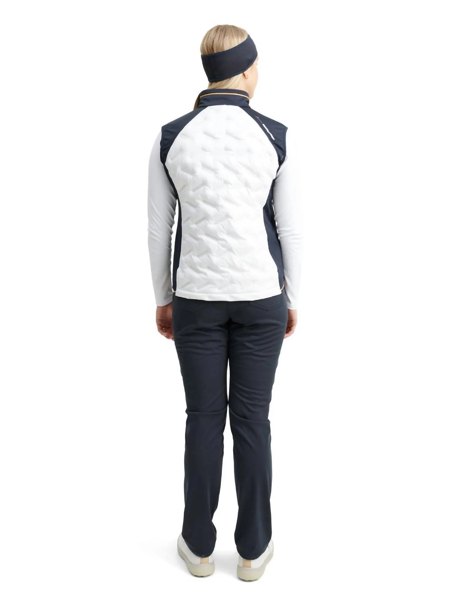 Women Grove Hybrid Weste In Marineblau Weiß