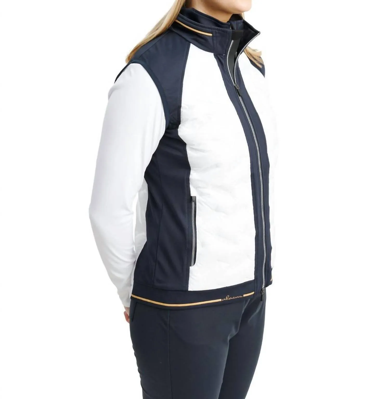 Women Grove Hybrid Weste In Marineblau Weiß