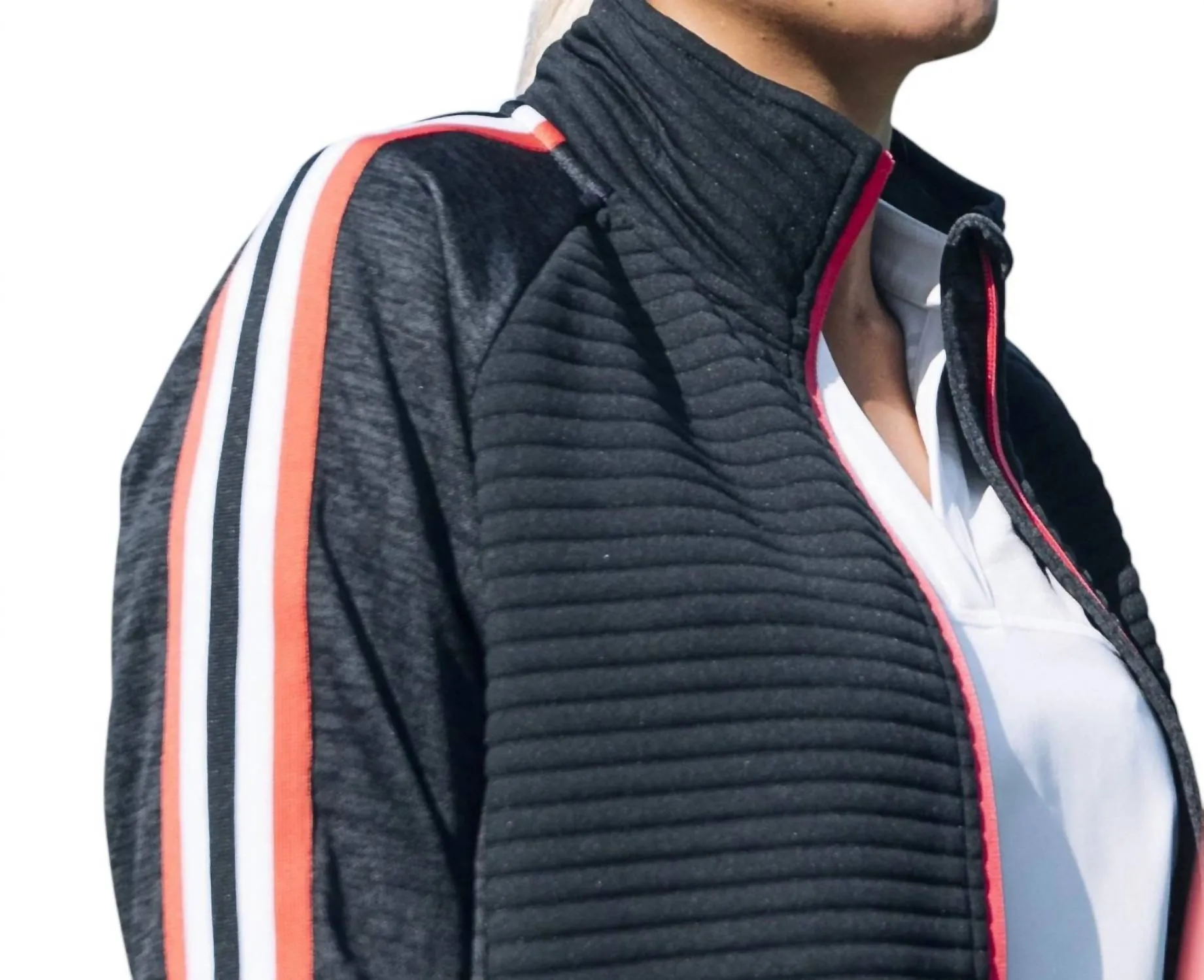 Damen Turnberry 3D Streifen Fullzip Cardigan in Marineblau