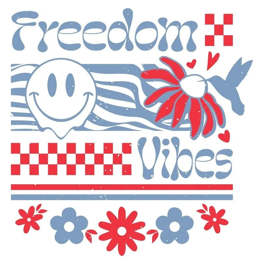 Women's Freedom Vibes Boyfriend Fit T-Shirt - Weiß