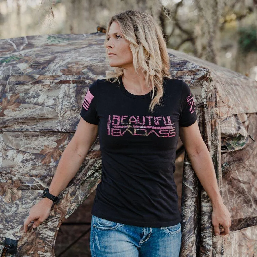 Women's Realtree Xtra? - Schönes Badass T-Shirt - Schwarz