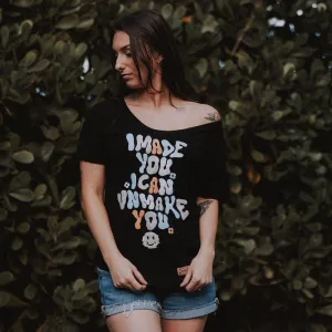 Damens Unmake You Schlaffes T-Shirt - Schwarz