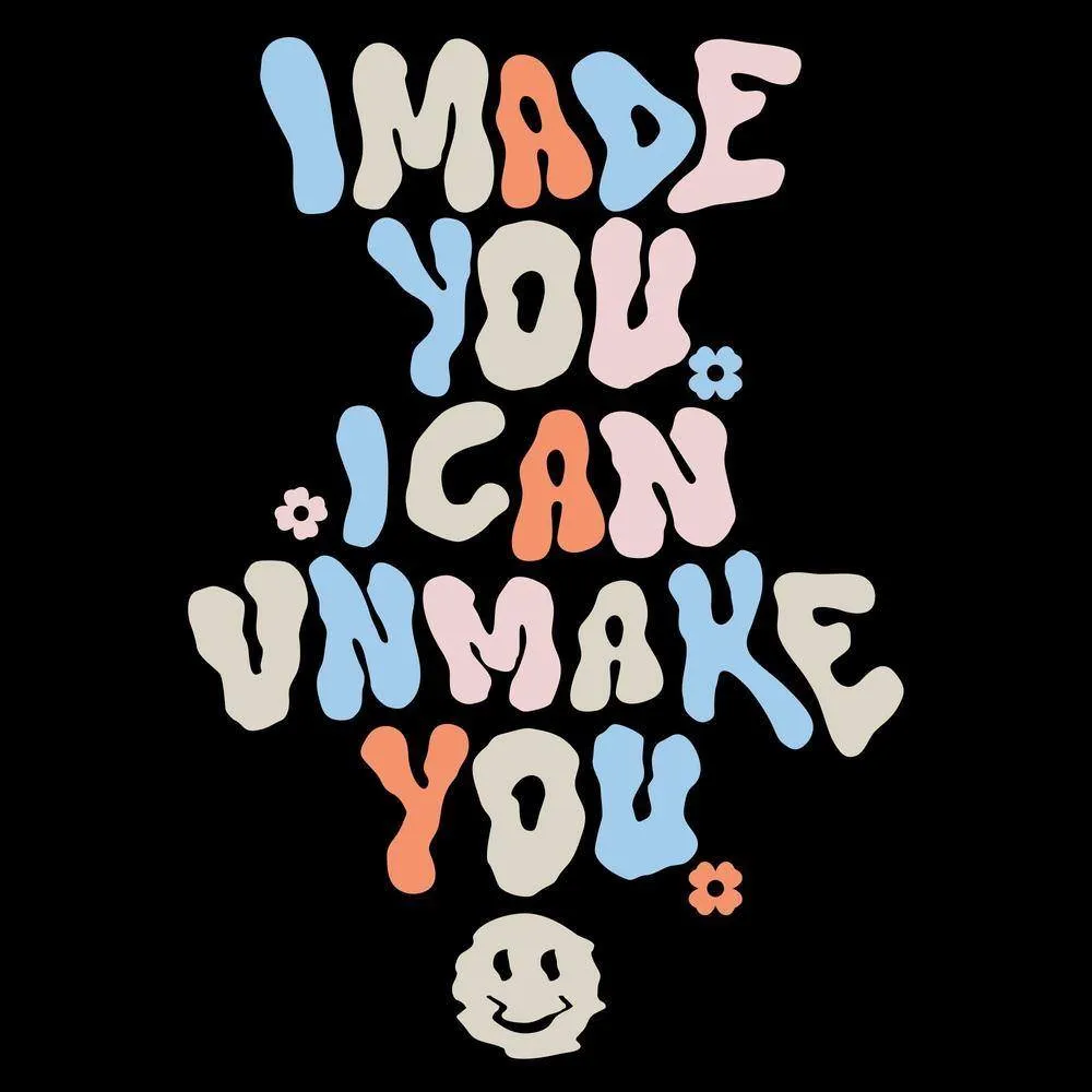 Damens Unmake You Schlaffes T-Shirt - Schwarz