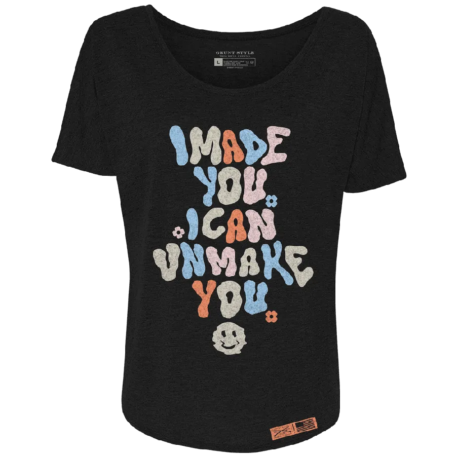 Damens Unmake You Schlaffes T-Shirt - Schwarz