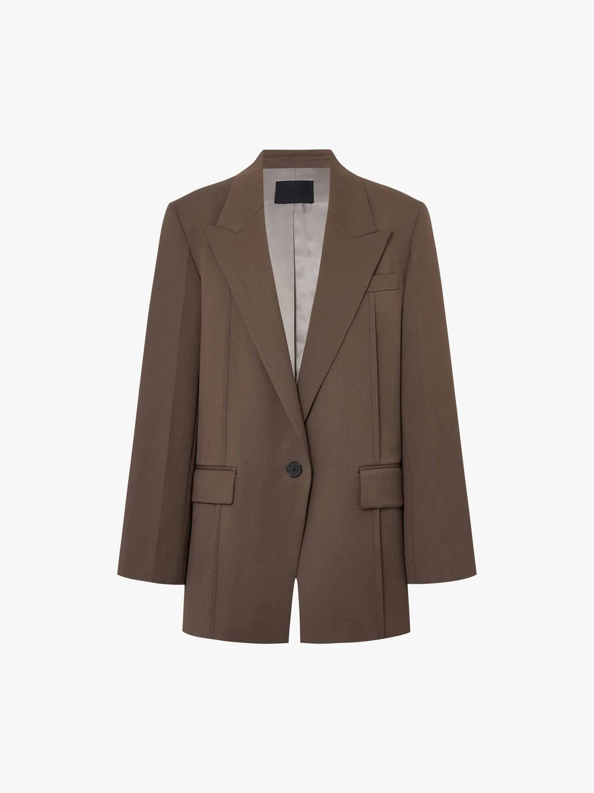 Strukturierter Blazer aus Wollmischgewebe
