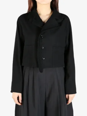 Y'S - Damen O-3-Knopf Blouson Kleidung_ys