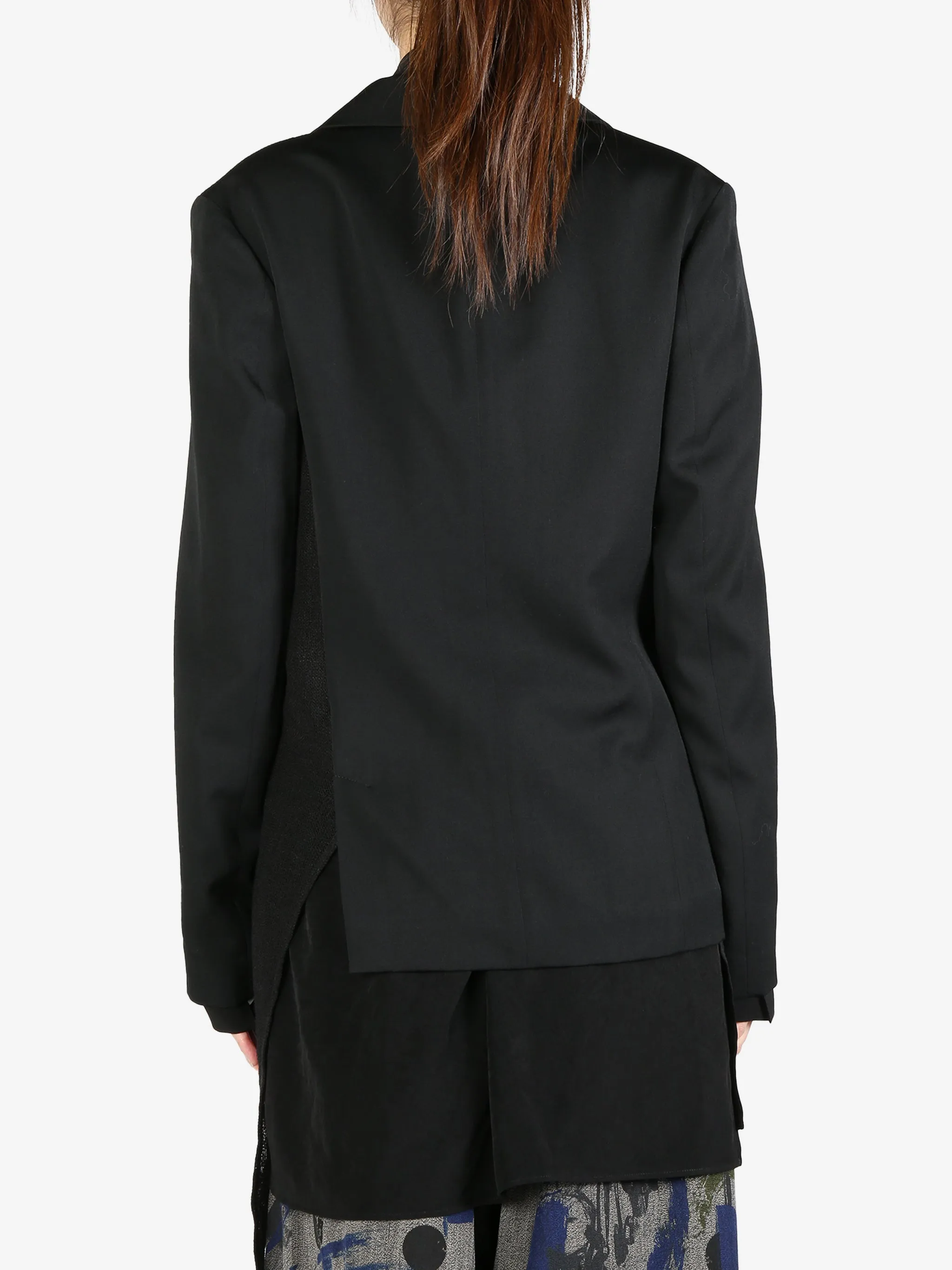 Y'S - Damen O-Links Doppelt geschnittene Jacke Bekleidung_ys